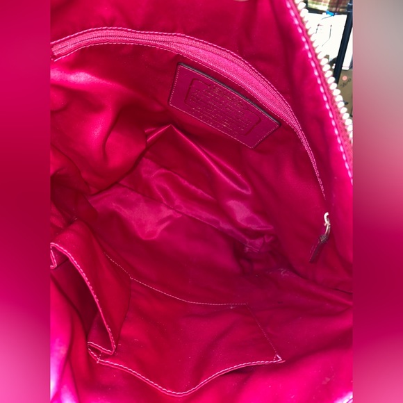 Coach Signature Canvas Stripe Leather Crossbody Bag - Picture 10 of 10